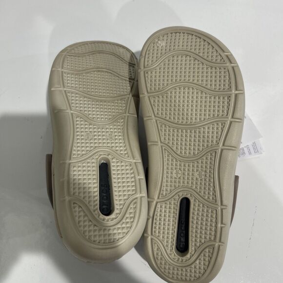 Crocs In Motion Lite Ride Clogs Slip On Shoes Taupe Men\'s 8 Women\'s 10